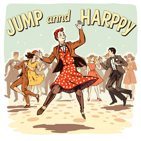 Jump and happy